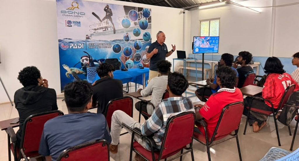 scuba diving career India starts with a first dive at Bond Safari Academy, Kovalam